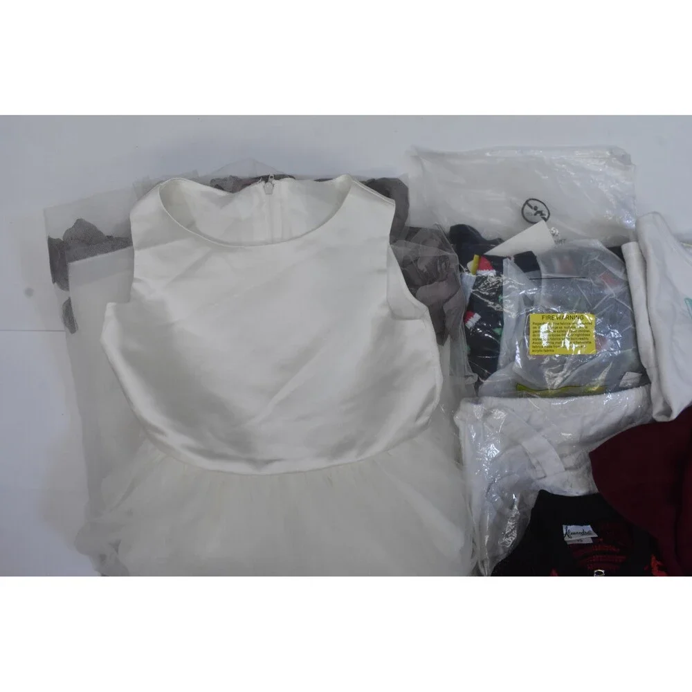 Wholesale Bulk Lot Of 15 Girls Size Small 6/7 Mixed Season Tops Bottoms Dresses